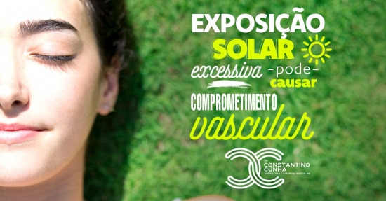 Exposição solar excessiva pode causar comprometimento vascular